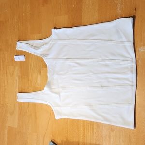 New Gap Women's Corset Tank Top White sz L